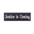 ZHDTW Tactical Morale Patches Words Justice is Coming with Hook and Loop for Tactical Backpacks (DT-024)