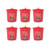 Yankee Candle Lot of 6 Red Apple Wreath Votives