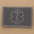 Subdued Medic EMS 2x3.25 Blackout Star of Life EMT Paramedic Morale Tactical Hook and Loop Patch