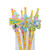 Fun Express Easter Paper Straws With Cutouts Party Favor - 24 pieces