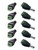 Ksmile® 5 x Male + 5 x Female 2.1x5.5mm DC Power Cable Jack Adapter Connector Plug Led Strip CCTV Camera Use 12V