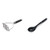 KitchenAid Gourmet Stainless Steel Wire Masher, One Size, Matte Black  and  Gourmet Nylon Slotted Spoon, One Size, Black