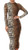 Off Shoulder Dress White Lace Patchwork for Women Maxi Sexy Cocktail Party Wedding Dress Long Sleeve (Tiger Stripes, L)