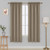 Deconovo Rod Pocket Blackout Curtains Thermal Insulated Room Darkening Window Treatment Set for Nursery 42W x 72L Inch Khaki 2 Panels