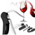 Wine Opener Set -5 in 1 Premium Wine Bottle Opener Kit - Manual Wine Opener Corkscrew Set - with Foil Cutter and Replacement Corkscrew Spiral - Wine Stoppers - Wine Pourer