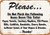 Do Not Flush Your Dreams Down The Toilet Vintage Metal Sign