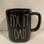 Rae Dunn FIX IT DAD Coffee Tea Cocoa Mug allside black - Ceramic