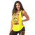 Zumba Breathable Jersey Workout Tops Fitness Dance Sexy Tank Tops for Women, Caution, S