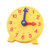 DHCHAPU Student Learning Clock Time Teacher Gear Clock 4 Inch 12/24 Hour