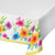 Creative Converting 335315 Watercolor Floral Plastic Tablecloth 54" x 102" Multi-colored