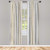 Ambesonne Rose Window Curtains, Vintage Vertical Borders with Abstract Blossoms and Classical Victorian Motifs, Lightweight Decorative Panels Set of 2 with Rod Pocket, 56 inch x 84 inch, Grey Tan