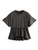Romwe Women's Loose Ruffle Hem Short Sleeve High Low Peplum Blouse Top Dark Grey S