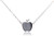 Dote Apple Pendant Dainty Genuine .925 Sterling Silver Necklace w/ 16-18 inch Adjustable Chain Teacher Gift