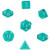 Chessex Polyhedral 7-Die Translucent Dice Set - Teal (d4, d6, d8, d10, d12, d20 & d00)