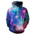 PIZOFF Unisex 3D Digital Blue Galaxy Hoodie Pullover Long Sleeve Hooded Sweatshirts Pockets AM006-08-L