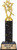 11 Inch Gymnastics Star Female Trophies - Black Glimmer Gymnastics Star Female Trophy Awards Prime