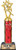 Gymnastics Star Female Trophies - Red Stars Gymnastics Star Female Trophy Award with Customized Engraving Prime