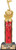 Music Note Trophies, Red Stars Music Note Trophy Award with Customized Engraving Prime