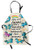 Ambesonne Cartoon Apron, Mythical Unicorns with Stars and Rainbow Creature Kids Theme Print, Unisex Kitchen Bib with Adjustable Neck for Cooking Gardening, Adult Size, Beige Teal