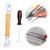 Screen Rolling Tools, Screen Spline Roller Tool with Wooden Handle and Steel Bearing Wheel and Layering Hook Tool, Replace Window Screen for Home Window Screen