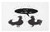 Lunarable Saying Doormat, Monochrome Roosters Cock a Doodle Do Calligraphy Writing in a Speech Bubble, Decorative Polyester Floor Mat with Non-Skid Backing, 30 inch X 18 inch, Black and White