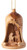 Earthwood Bell Nativity Olive Wood Ornament, Brown