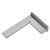 Measuring Tool, High Accuracy Hardened Stainless Steel Angle Ruler, High Hardness 90 Degrees With Seat for Precise Layout Measurement Work(200x130mm)