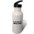 3dRose Id Rather be Writing. Black Lettering on White Background. - Water Bottles (wb_327055_1)