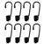 AXLIZER 8PCS Spiral Metal Shock Rope Hooks Bungee Shock Cord Hooks Spiral Wire Hooks End for Elastic Rope Strapping Tape