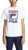 Fila Men's Stacked T-Shirt, White/Navy/Red, Medium