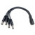 SuperTerrific 1 to 4-Way DC Power Splitter Adapter Cable. 4 Wire Cord for CCTV Security Camera 5.5x2.1mm 5.5mm x 2.1mm (1)