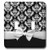 3dRose lsp_56660_2" Black Damask Pattern with Elegant and Classy White Ribbon Bow for Stylish Women" Double Toggle Switch