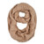 TrendsBlue Premium Winter Knit Warm Infinity Scarf, Beige