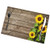 VunKo Beautiful Sunflowers Placemats Set of 6 Spring Summer Autunm Washable Non Slip Table Place Mats Rectangle 12 inch x 18 inch for Kitchen Dining Table Home Decoration