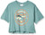 Reebok Classic Vector Trail Tee Cropped, Green Slate, Small