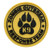 Zombie Outbreak Response Team K9 Paw Canine Unit Tactical PVC Patch Combat Badge with Hook Fastener Backing (Yellow)