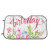 Windshield Sunshade for Car,Flower Bouquet Design Watercolor with Hand Writing Feminine,Front Window Sun Shade Visor Shield Cover(27.5 x 51)