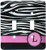 3dRose LLC 3dRose LLC lsp_154283_2 Letter L monogrammed black and white zebra stripes animal print with hot pink personalized initial - Double Toggle Switch