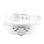 Jurxy Heart Choker Necklace PU Leather Goth Choker Collar with Heart Punk Rock Collar Adjustable Size - White