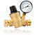 RVGUARD RV Water Pressure Regulator Valve, Brass Lead-Free Adjustable Water Pressure Reducer with Gauge and Inlet Screened Filter for RV Camper Travel Trailer