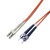 OM1 62.5/125 Multimode Duplex Fiber Optic Patch Cable, LC to ST (2 Meter)