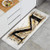 Anti Fatigue Kitchen Rug,Letter M,Language Writing School Themed Name Initials in Fire Background Steamy,Non-Slip Super Absorbent Floor Mat Carpet for Kitchen Bathroom Laundry