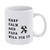 Personalized Coffee Mug Keep Calm And Papa Will Fix It Ceramic White Tea Cup for Men Women 11oz