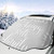 Car Front Window Windshield Snow Cover,Positive Family Themed Message Happiness Hand Writing Calligraphy Inspiration,Car Sunshades Thicker Waterproof Guard Cover