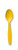 Creative Converting Touch of Color Premium 24 Count Plastic Spoons, School Bus Yellow