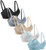 Suekaphin Nursing Bra 5pack Wireless Deep V Neck Maternity Nursing Bra Bralette Sleeping Breastfeeding with Extra Extenders,Small,Black/Nude/White/Gray/Lightblue