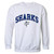 NSU Nova Southeastern Sharks NCAA Campus Crewneck Sweatshirt - Medium, White
