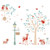 ufengke Forest Animals Wall Stickers Tree Deer Wall Art Decals Wall Decor for Kids Bedroom Nursery Living Room