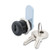 FJM Security 8500A-BLK-KD Disc Tumbler Cam Lock with 5/8" Cylinder and Black Finish, Keyed Different