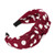 Sayhi Fashion Wide Dot Hairband Women Hair Head Hoop Sweet Girls Headband Women Hair Accessories(Red,free size)